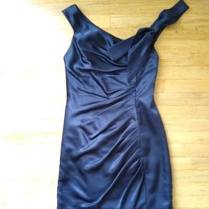Vera Wang Navy Blue Cocktail Dress, Size 4
